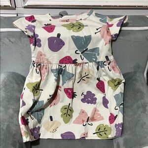 Carter's Multicolor Butterfly and Leaf Dress
